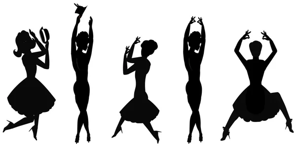 Kobiety tancerzy — Wektor stockowy