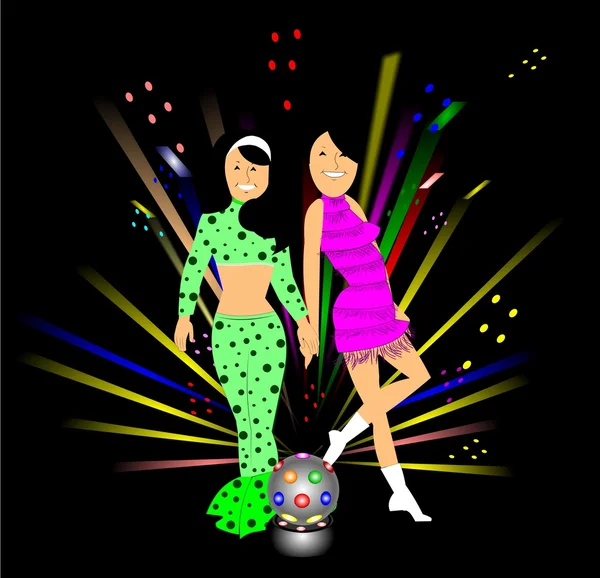 Disco queens — Stock Photo, Image