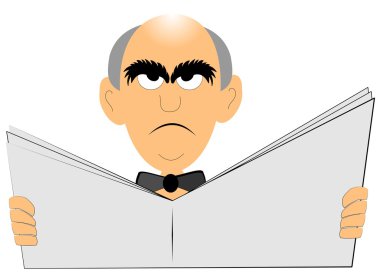 Kızgın adam haber okuma