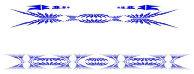 Tribal Dövme Tasarım mavi