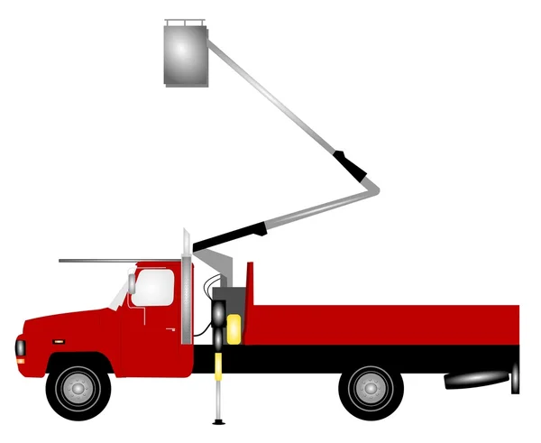 Cherry picker truck — Stock Photo, Image