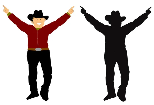 Happy cowboy — Stock Photo, Image