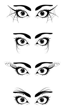 eye stylings clipart