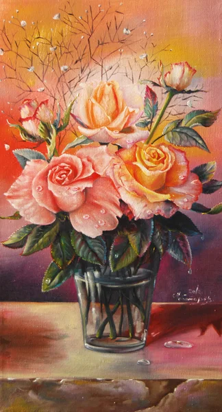 Mermer masa güllerinin