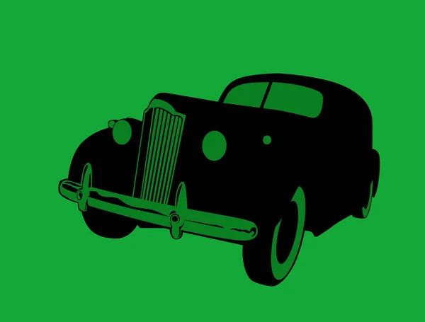 Stylized Vector Image Retro Car Vector Image Illustrations — Stock Vector
