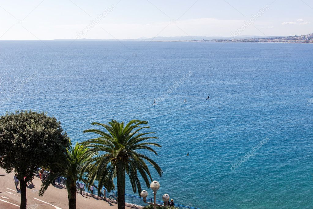 coastline of Nice, France