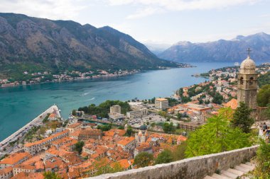 Eski şehir, Kotor, Karadağ, görünümü.