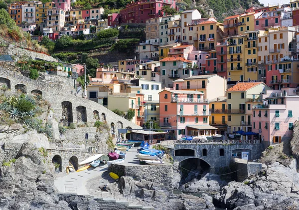 Manarola, 이탈리아 마 Cinque 테 르, 리구리아 주 — 스톡 사진