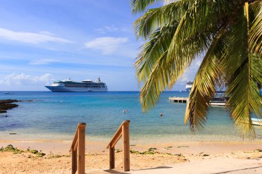 Karayip Denizi, Grand cayman, cruise gemi üzerinde arka plan