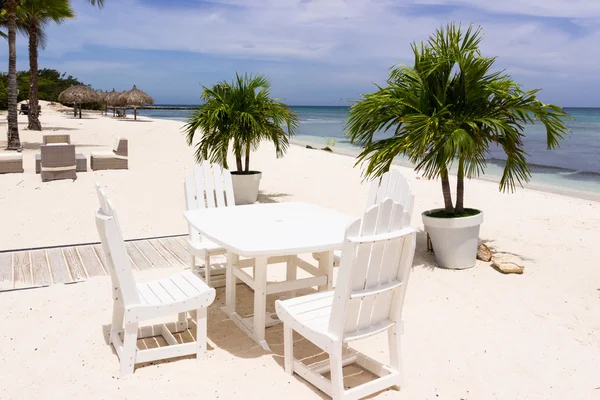 Restaurang på stranden, karibiska kusten — Stockfoto