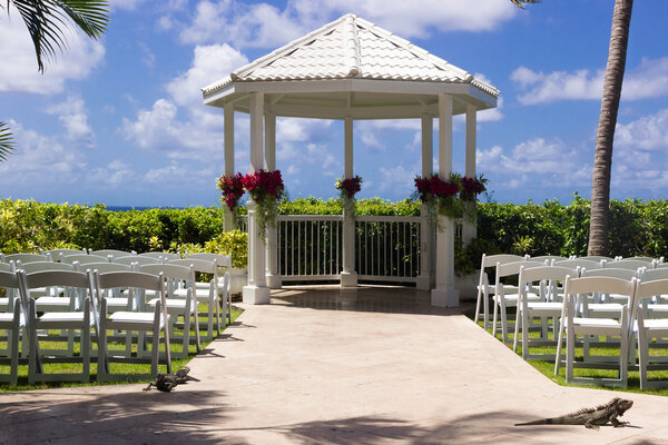 wedding ceremony place on caribbean coast