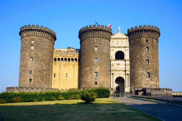 Medieval Castle Nuovo Central Naples Italy — Stock Photo, Image