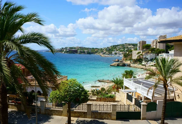 Cala Mayor Playa Centros Turísticos Palma Mallorca España — Foto de Stock