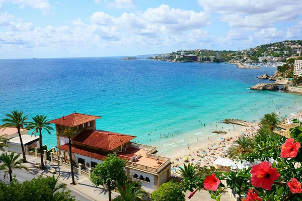 Cala Mayor Beach Resorts Palma Mallorca Spain — Stock Photo, Image