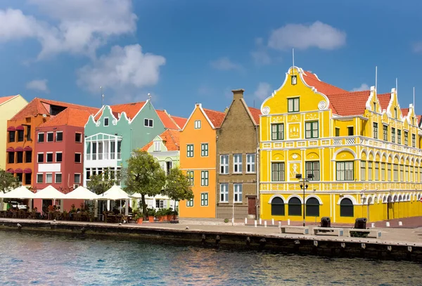 Bunte Gebäude Willemstad Curacao Abc Niederlande — Stockfoto