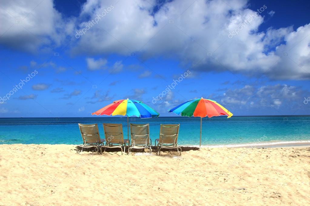 beautiful beach umbrellas