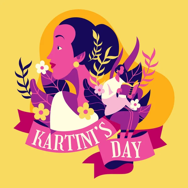 Kartini Day Concept. Every 21 April, Indonesians commemorate Hari Kartini (Kartini's Day). A day to celebrate Indonesian hero of women empowerment.