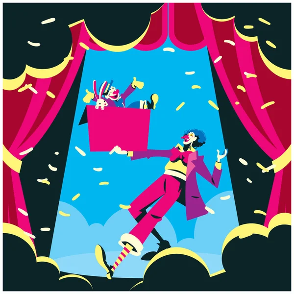 Clown Show Illustration. A leprechaun is a diminutive supernatural being in Irish folklore, classed by some as a type of solitary fairy.