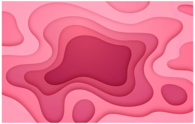 Pembe Soyut Kağıt Kesme Arkaplanı