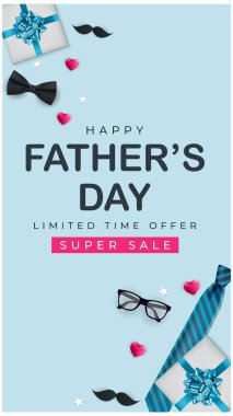 Sosyal ağ paylaşımı için Babalar Günü satış geçmişi