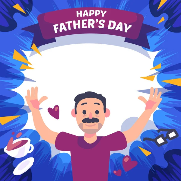 День Отців День Батька Свято Шанування Батьківських Батьківських Язків Також — стоковий вектор