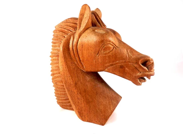 Wooden Horse Head — Stock Photo, Image