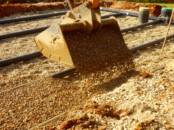Cama de filtro de areia e cascalho Imagem De Stock