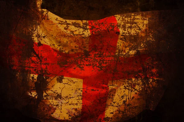 Gros Plan Drapeau National Agité Angleterre — Photo