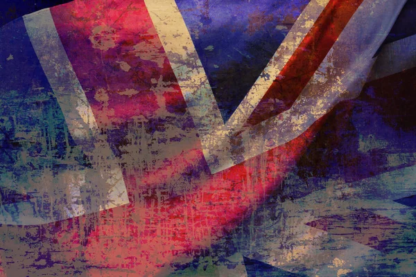 Nahaufnahme Der Nationalflagge Des Vereinigten Königreichs Union Jack — Stockfoto