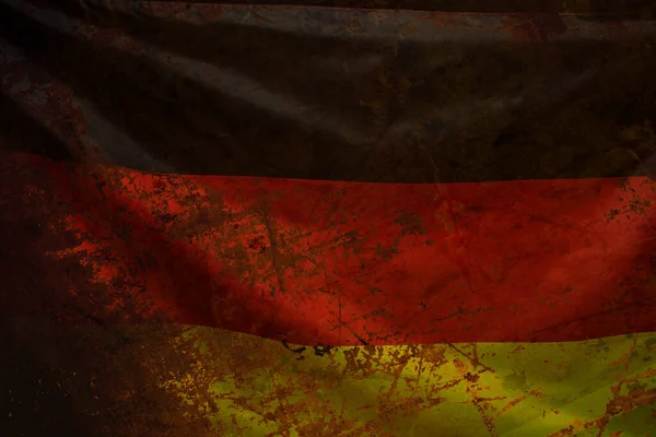 Крупный План Размахивания Немецким Флагом — стоковое фото