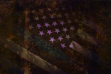 İnce Mavi Çizgi Amerikan Bayrağının Kapanışı.