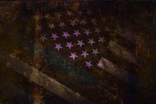 Крупный План Тонкой Синей Линии Американского Флага — стоковое фото