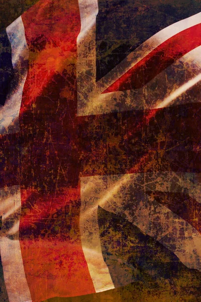 Primer Plano Bandera Nacional Del Reino Unido Union Jack —  Fotos de Stock