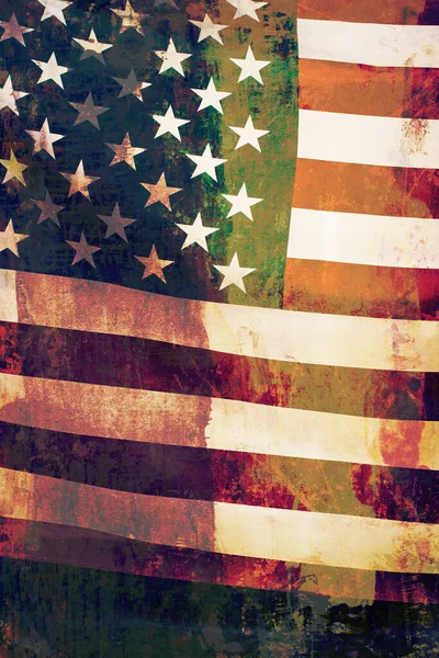 Közelkép Amerikai Egyesült Államok Zászlójáról — Stock Fotó