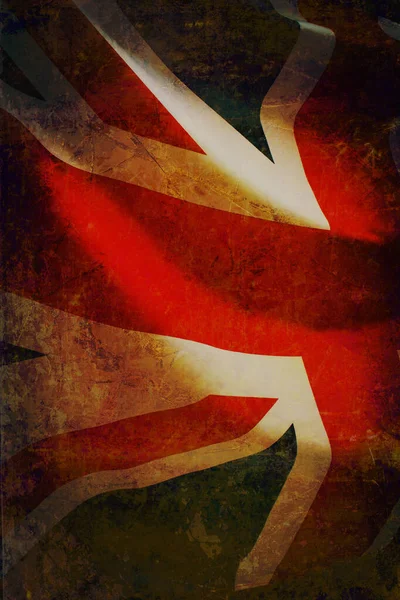 Närbild Förenade Kungarikets Nationella Flagga Union Jack — Stockfoto