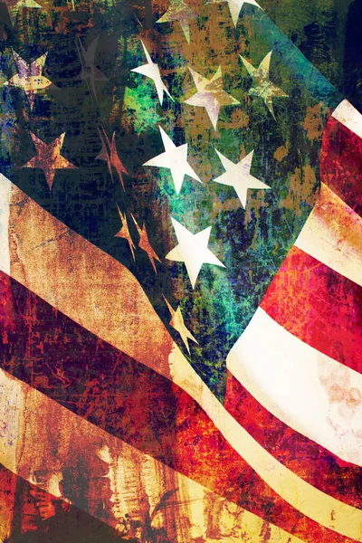 Közelkép Amerikai Egyesült Államok Lobogós Zászlójáról — Stock Fotó