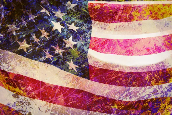 Amerika Birleşik Devletleri Bayrağının Yakın Plan Çekimi — Stok fotoğraf