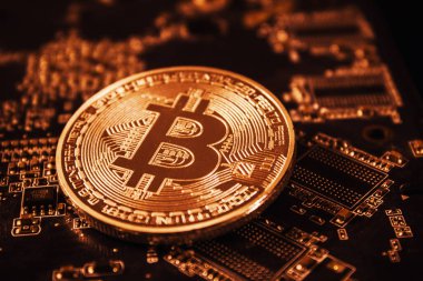 Grafik video kartı yerine bir gümüş bitcoin