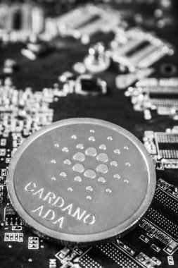 Cardano ADA grafiksel video üzerine bozuk para