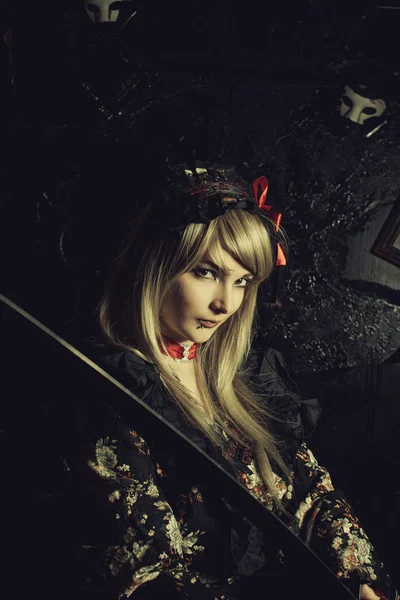 Samurai girl — Stock fotografie