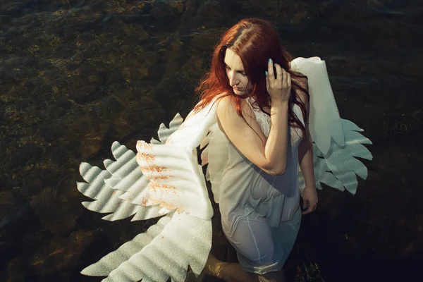 Ангел в воде — стоковое фото
