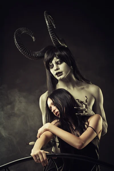 Seduced by Demon — Stock Photo, Image