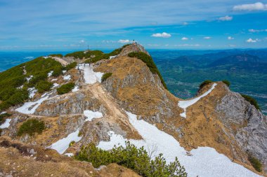 Untersberg dağından Avusturya 'nın panorama manzarası.