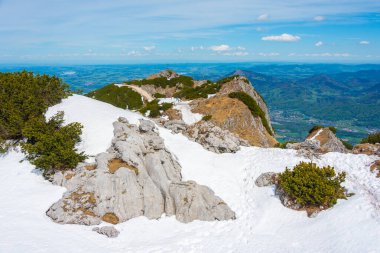 Untersberg dağından Avusturya 'nın panorama manzarası.