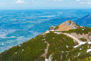 Untersberg dağından Avusturya 'nın panorama manzarası.