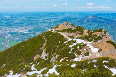 Untersberg dağından Avusturya 'nın panorama manzarası.
