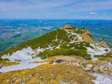 Untersberg dağından Avusturya 'nın panorama manzarası.