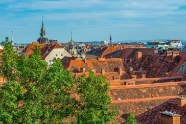 Graz 'ın Avusturya' daki Panorama manzarası.