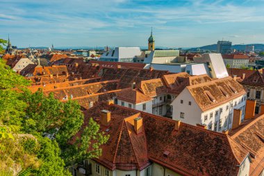 Graz 'ın Avusturya' daki Panorama manzarası.