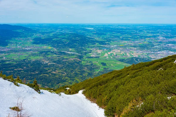Untersberg dağından Avusturya 'nın panorama manzarası.